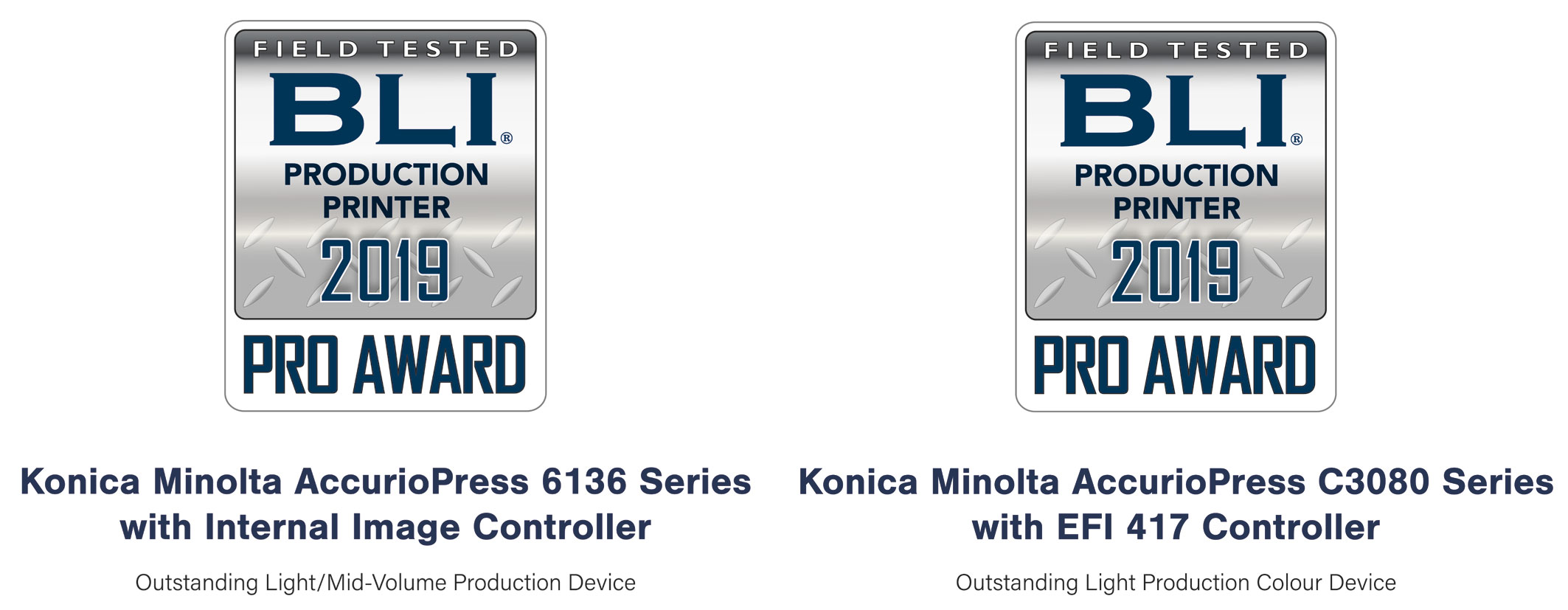 Konica Minolta  2O19 için iki BLI PRO Ödülü aldı