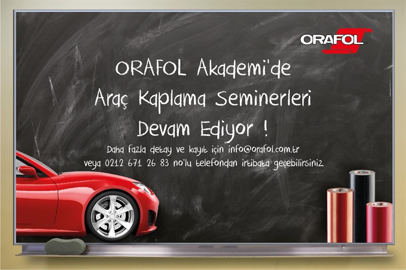 ORAFOL Akademi'de Araç Kaplama Seminerleri Devam Ediyor.